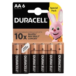 6 batterie alcaline AA 1,5 V Basic, Duralock 