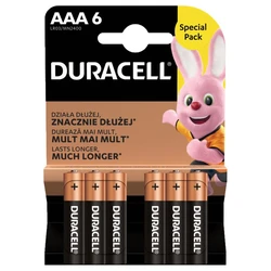 6 batterie alcaline AAA 1,5 V Basic, Duralock, C&B 