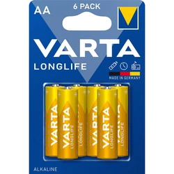 6 batterie alcaline LR6/AA 1,5 V Longlife 6 batterie alcaline LR6/AA 1,5 V Longlife