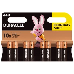 8 batterie alcaline AA 1,5 V Basic, Duralock, C&B 8 batterie alcaline AA 1,5 V Basic, Duralock, C&B