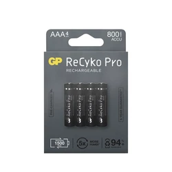 Blister da 4 batterie ricaricabile Recyko+ AAA 800mAh (Professionale)