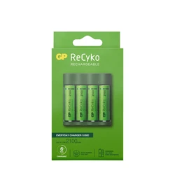 Caricabatterie 6 ore GP B421 (USB) + 4 batterie NiMH AA 2000 mAh
