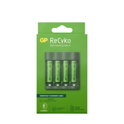Caricabatterie 6 ore GP B421 (USB) + 4 batterie NiMH AAA 850 mAh