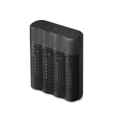 Caricabatterie rapido USB GP P461  + 4 batterie NiMH AA 2000 mAh Pro