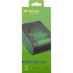Caricabatterie universale GP B631 Recharge : AA / AAA / C / D / 9V NiMH - batterie non incluse