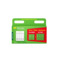 Display : Caricabatterie E411 + 4xAA 2100mAh + 4xAAA 800mah