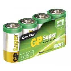 Pile alcaline 4 x C / LR14 SUPER - 1,5V - GP Battery