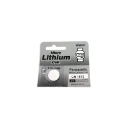 Pile bouton lithium CR1612 - 3V - Panasonic Pile bouton lithium CR1612 - 3V - Panasonic
